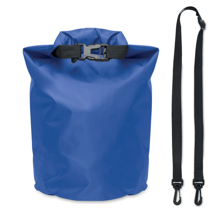 Sac imperméable personnalisé 210T rPET 5L BOLSAIBLE + Bleu royal